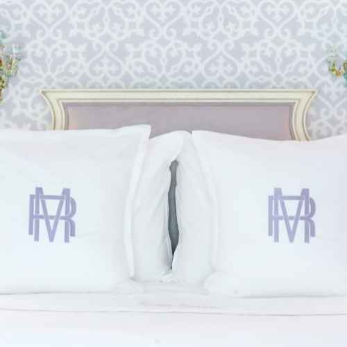Monogrammed pillows