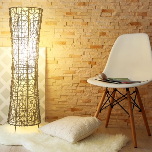 Eclectic floor lamp