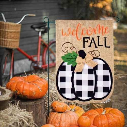 'Welcome Fall' yard flag JEC Home Goods