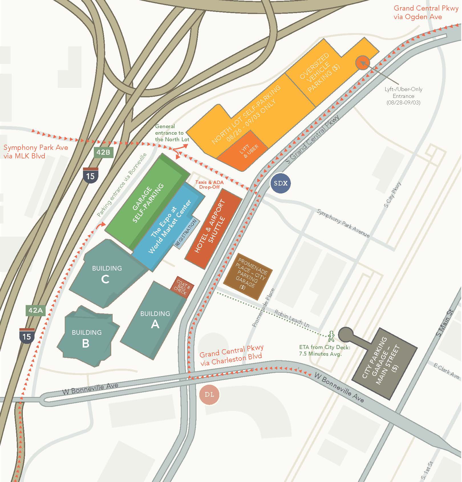 2020 Parking & Transportation Options