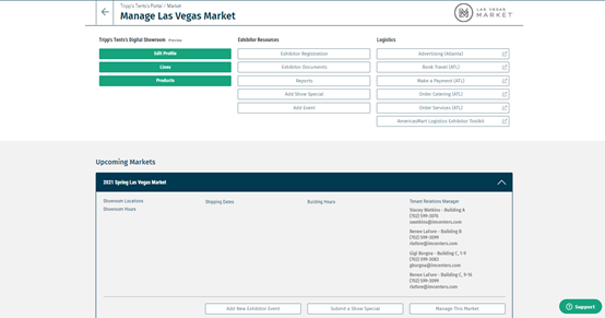 Las Vegas Market Exhibitor Portal