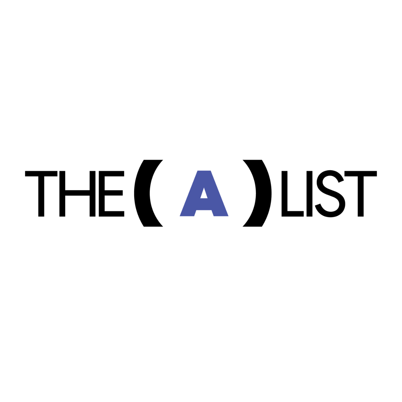 Letter Aalist THE A LIST